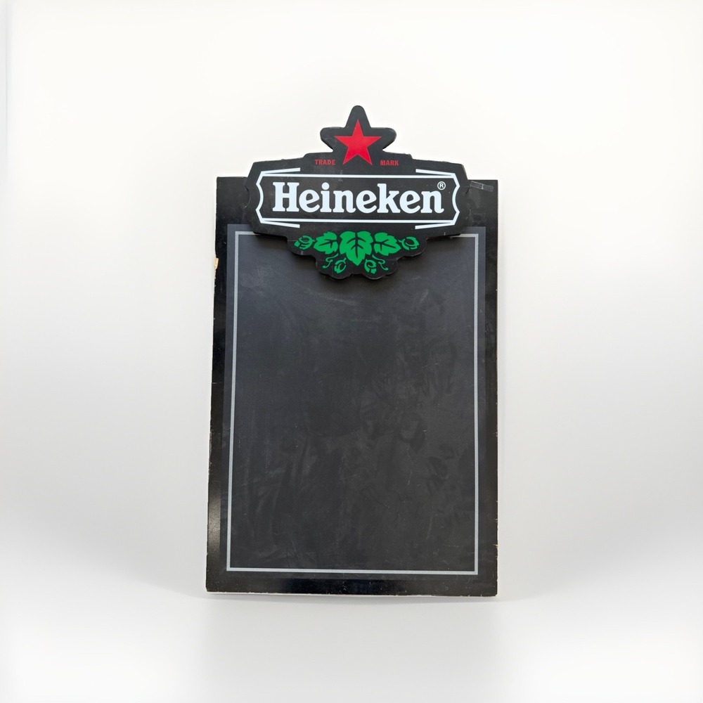 Vintage Heineken Beer Bar Menu chalk board 40x24, man cave, decor